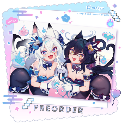A4 Print: Mei Day Bunnies