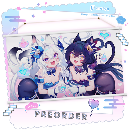 Wall Scroll: Mei Day Bunnies