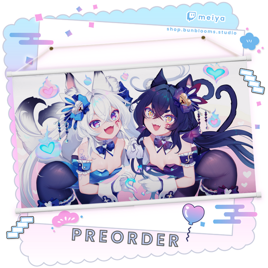 Wall Scroll: Mei Day Bunnies